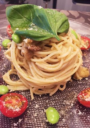 焼きナスの冷製ジェノベーゼ-レシピのメイン写真