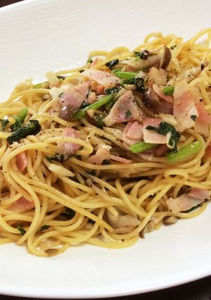 簡単☆ほうれん草としめじの和風パスタ-レシピのメイン写真