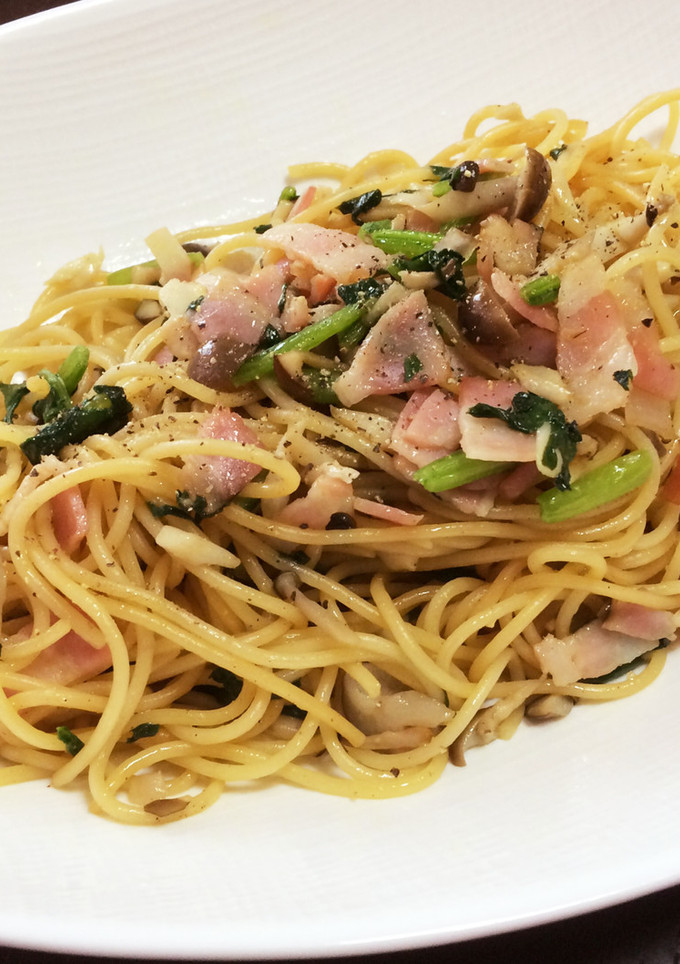 簡単☆ほうれん草としめじの和風パスタ-レシピのメイン写真
