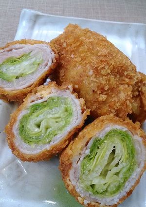 レタスの肉巻きフライ♪-レシピのメイン写真
