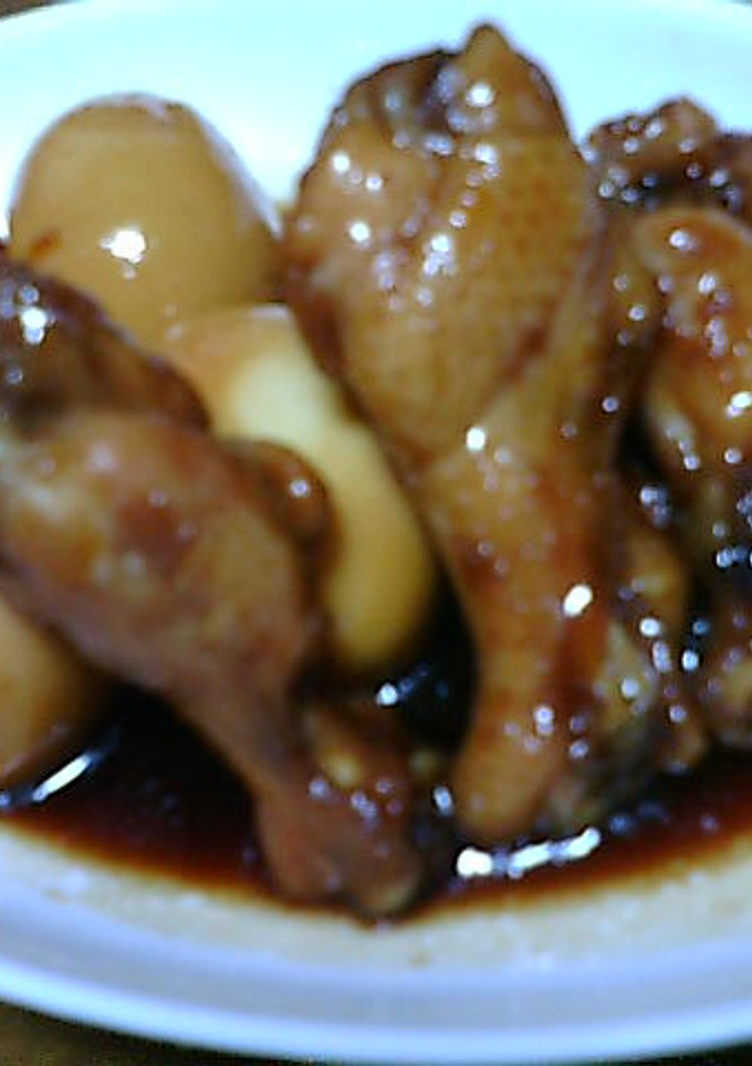簡単♪手羽元と卵の甘酢煮♪-レシピのメイン写真