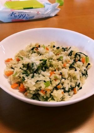 カルシウムチャージ！小松菜チャーハン！-レシピのメイン写真