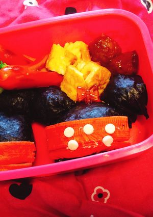 ミッキーミニーのキャラ弁-レシピのメイン写真