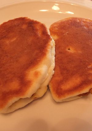 ホットケーキMixかぼちゃカレーパニーニ-レシピのメイン写真