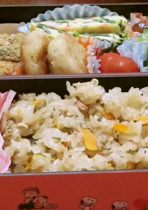 切るだけ簡単！冷めても美味しい炊き込ご飯-レシピのメイン写真