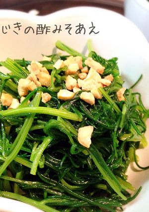 簡単*おかひじきの酢みそあえ*-レシピのメイン写真