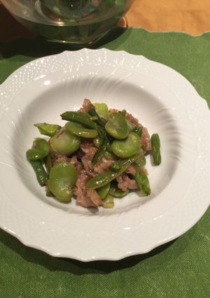 *空豆スナップえんどうの梅回鍋肉-レシピのメイン写真