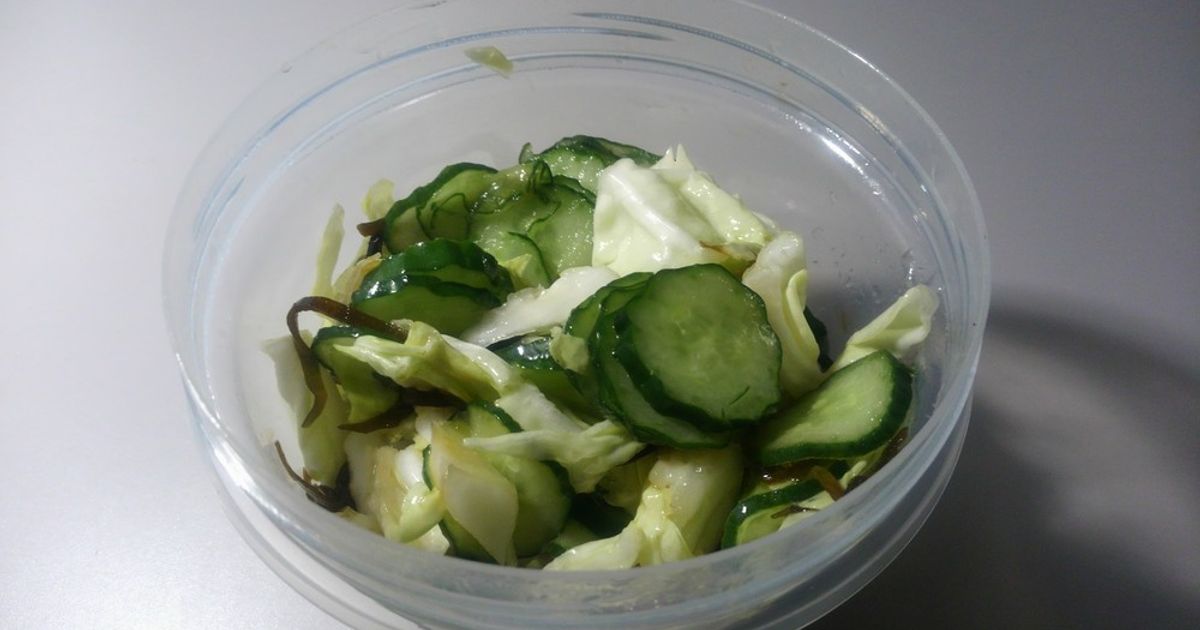 キャベツとナスの浅漬けサラダ by moj 【クックパッド】 簡単おいしい