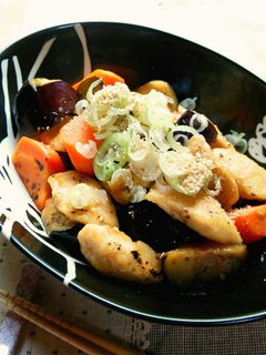 ささみと茄子の梅てり炒め-レシピのメイン写真