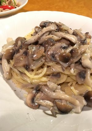 3種のきのこのクリームスパゲッティ-レシピのメイン写真