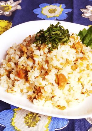 簡単ランチに♪さっぱり梅ごぼうチャーハン-レシピのメイン写真
