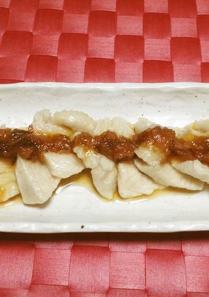 冷製鶏胸肉の梅肉ソースがけ-レシピのメイン写真