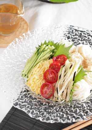 ちらし素麺（すし酢を使ったお汁です）-レシピのメイン写真