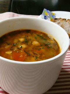 ⅲヒヨコ豆のトマトスープ-レシピのメイン写真