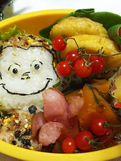 少ない材料で簡単おさるのジョージキャラ弁-レシピのメイン写真