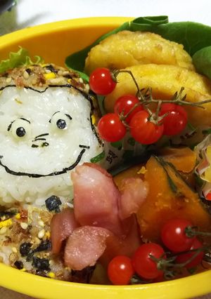 少ない材料で簡単おさるのジョージキャラ弁-レシピのメイン写真