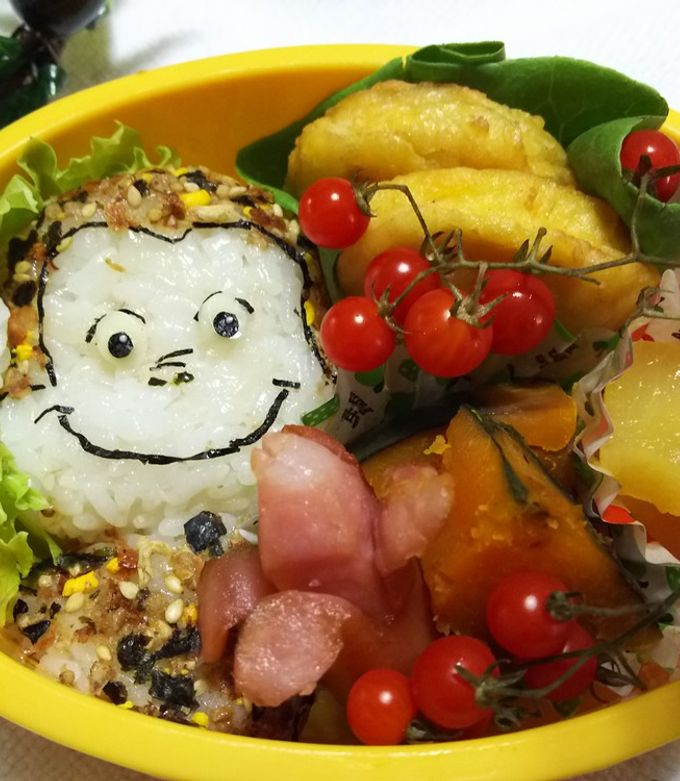 少ない材料で簡単おさるのジョージキャラ弁-レシピのメイン写真