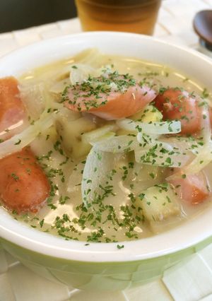 【低糖質な食事】白いなすのスープ-レシピのメイン写真