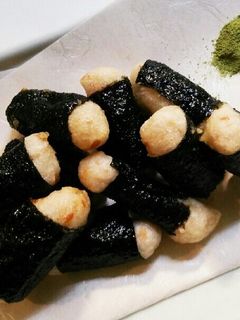♪梅肉入り大和芋の磯辺揚げ♪-レシピのメイン写真