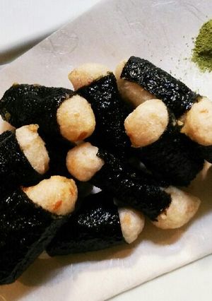 ♪梅肉入り大和芋の磯辺揚げ♪-レシピのメイン写真