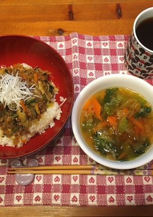 麻婆春雨丼-レシピのメイン写真