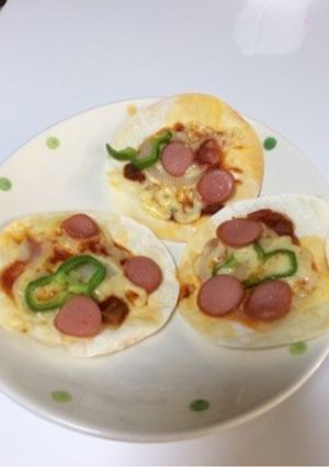 餃子の皮ピザ-レシピのメイン写真