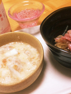 初夏のお通し(長芋梅和え、生ハムマリネ)-レシピのメイン写真