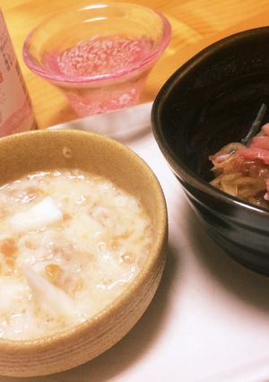 初夏のお通し（長芋梅和え、生ハムマリネ）-レシピのメイン写真