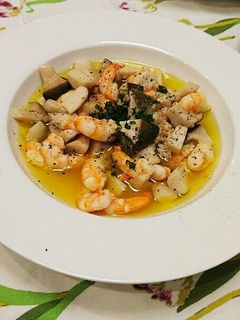 えびとエリンギのアヒージョ-レシピのメイン写真