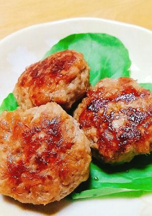 簡単♪なめ茸バーグ 材料は2つ！-レシピのメイン写真