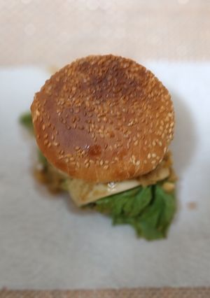 禁断のごまタマカレーバーガー-レシピのメイン写真