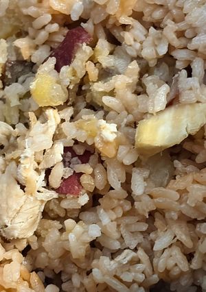 さつまいもと豚肉の炊き込みご飯-レシピのメイン写真