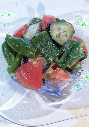 【野菜ソムリエ】万願寺甘とうナス科マリネ-レシピのメイン写真
