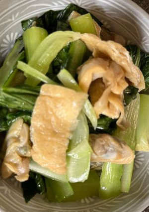 アサリと油揚げの小松菜レンチンお浸し-レシピのメイン写真