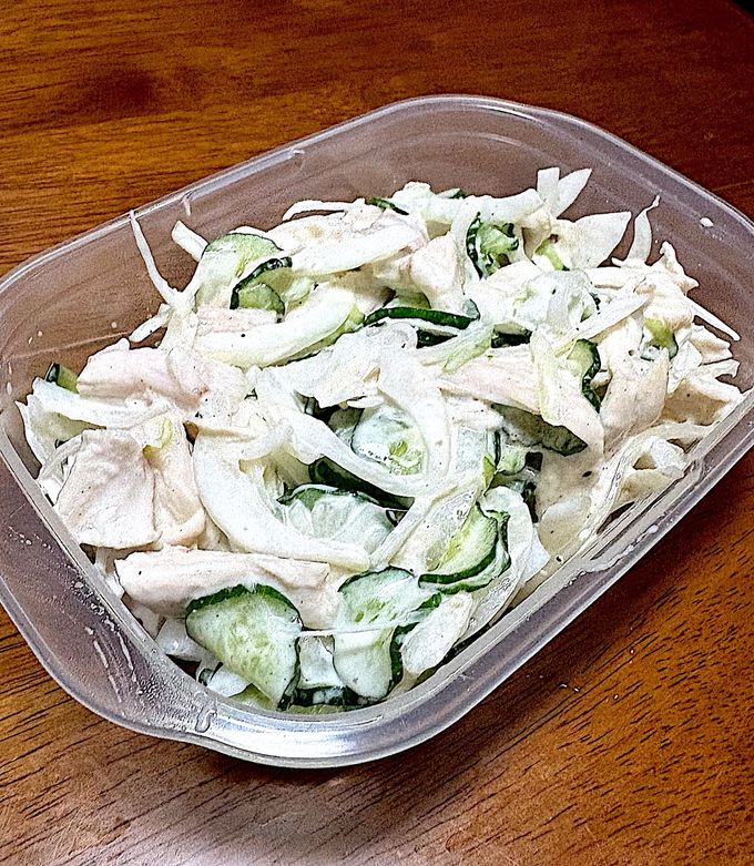 【作り置き】新玉葱と胡瓜のチキンサラダ-レシピのメイン写真