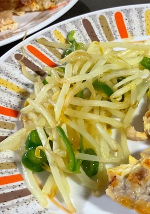 もやしとピーマンの簡単カレー粉炒め-レシピのメイン写真