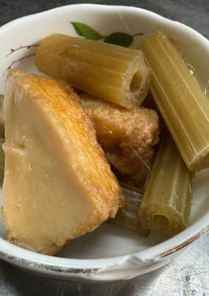 [覚書]ふきと油揚げの優しい煮物-レシピのメイン写真