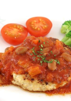大豆づくし！トマトソース豆腐ハンバーグ-レシピのメイン写真