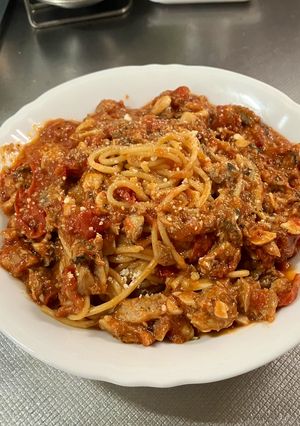 燻製ニシンとダブルトマトの旨みパスタ-レシピのメイン写真