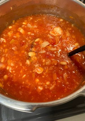 冷凍野菜で簡単⭐︎具だくさんトマトスープ-レシピのメイン写真