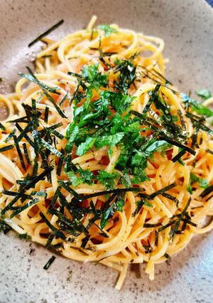海苔しそ醤油ペペロンチーノ-レシピのメイン写真