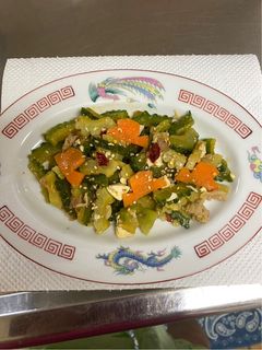 鹹蛋苦瓜(ゴーヤと塩卵の炒め物)-レシピのメイン写真