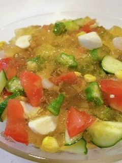 夏野菜のジュレサラダ-レシピのメイン写真