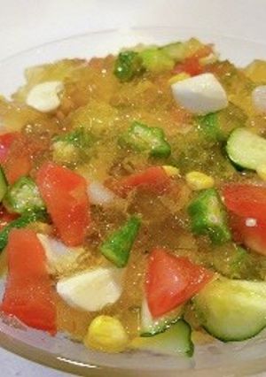 夏野菜のジュレサラダ-レシピのメイン写真