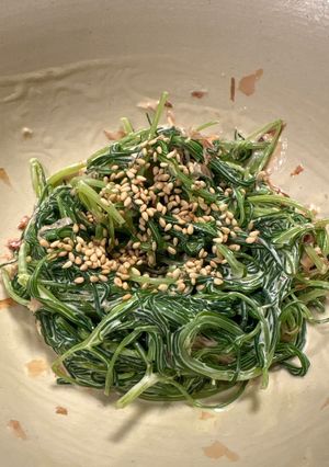 ごま油香るオカヒジキのマヨ和え-レシピのメイン写真