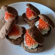 イチゴハートチョコレートクリームパン