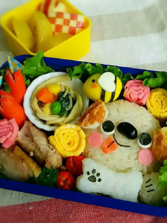 キャラ弁♡わんわんおにぎり弁当-レシピのメイン写真
