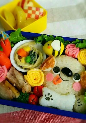 キャラ弁♡わんわんおにぎり弁当-レシピのメイン写真