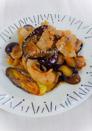 茄子と豚肉の生姜醤油炒め煮♪-レシピのメイン写真