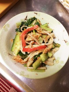 ちくわときゅうり小松菜の胡麻和え-レシピのメイン写真